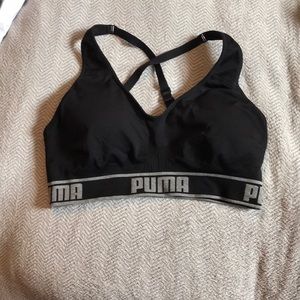 Lg Puma black sports bra